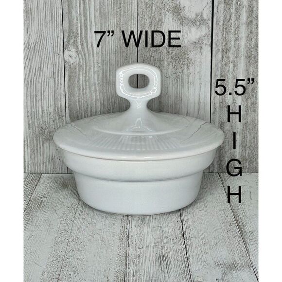 California Pottery Covered Casserole Dish - Picture 2 of 4